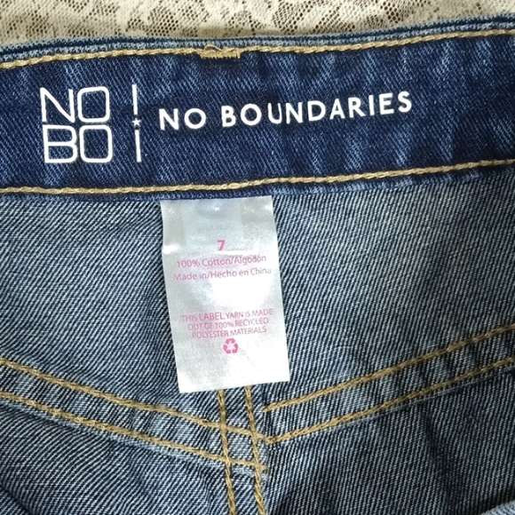 NWT No Boundaries Jean Shorts 100% Cotton Siz 7 - Picture 7 of 13